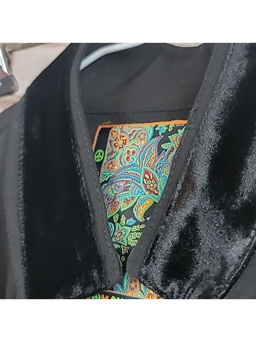 2OH 2 old hippies threads black jacket medium nwt - Picture 7 of 12